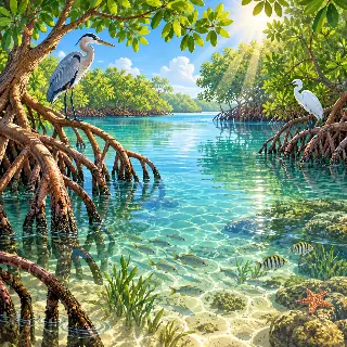Mangrove Lagoon Morning