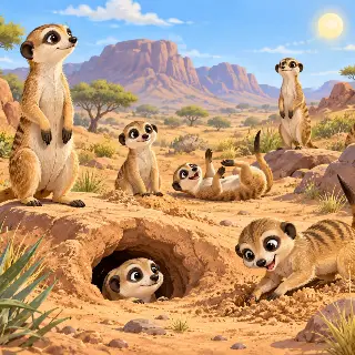 Meerkat Desert Colony