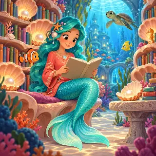 Mermaid Coral Library