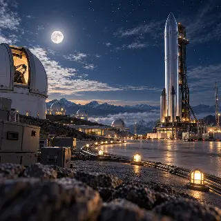 Moonlit Rocketport