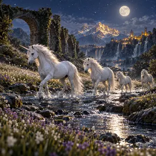 Moonlit Unicorn Valley