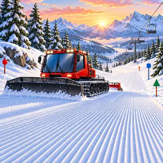 Mountain Snow Groomer