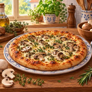Mushroom Herb Pizza