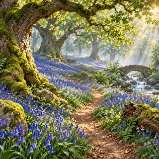 Oak Forest Bluebells