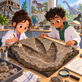 Prehistoric Footprint Cast