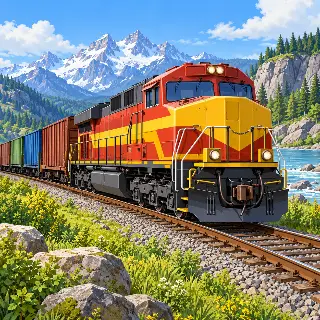 Railway Freight Locomotive