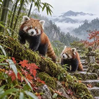 Red Panda Bamboo Slope