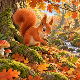 Red Squirrel Oak Woodland
