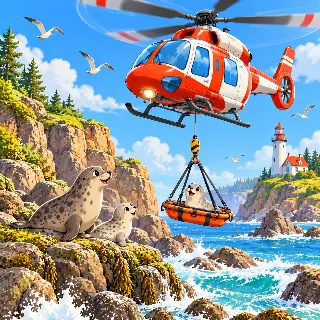 Rescue Helicopter Coast