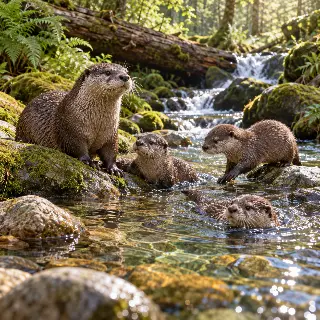 River Otter Stone Stream