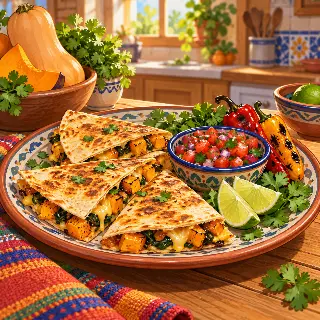 Roasted Squash Quesadillas