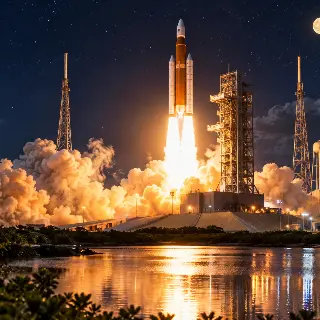 Rocket Night Launch