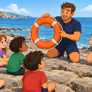 Rocky Shore Rescue Drill