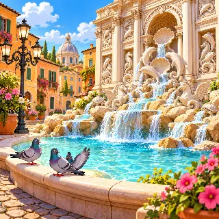 Rome Fountain Square