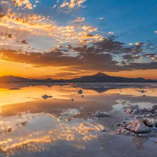 Salt Flat Reflection Sky