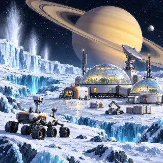Saturn Moon Outpost