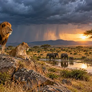 Savanna Rainstorm Horizon