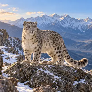 Snow Leopard Rocky Ridge