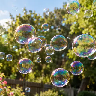 Soap Bubbles Iridescent