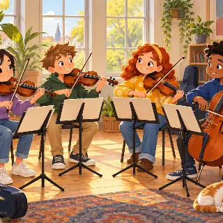 String Quartet Rehearsal