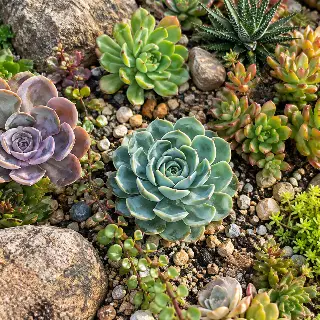 Succulent Garden Overhead