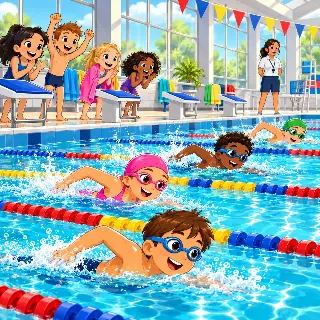 Swimming Pool Race