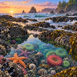 Tidepool Basalt Shore