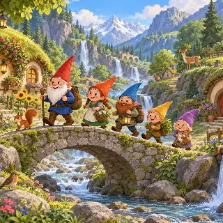 Tiny Bridge Gnome Valley