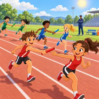 Track Relay Practice
