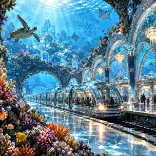 Undersea Crystal Train