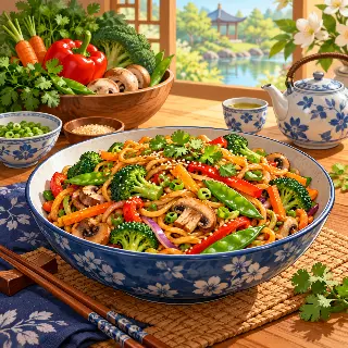 Vegetable Noodle Stir Fry