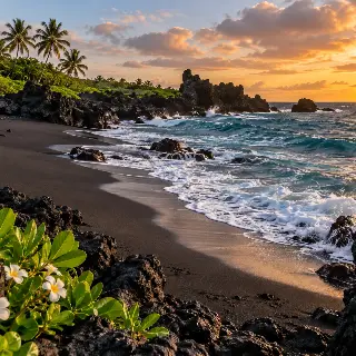 Volcanic Black Sand Coast