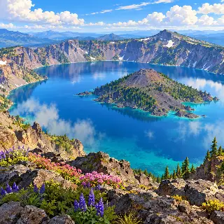Volcanic Crater Lake