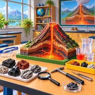 Volcano Model Classroom