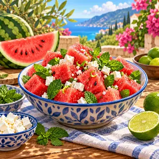 Watermelon Mint Fruit Bowl