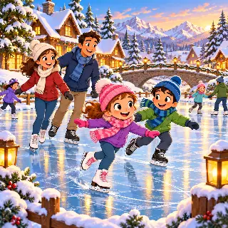 Winter Skating Pond
