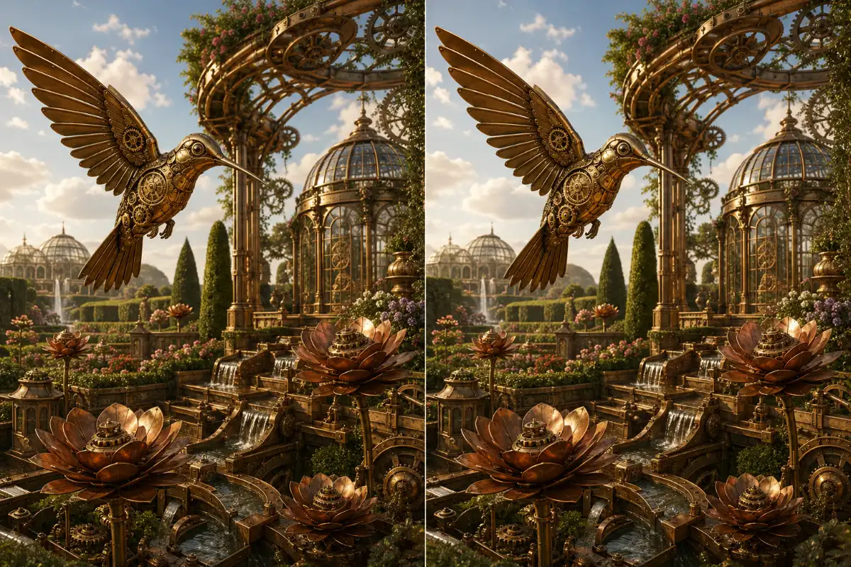 Clockwork Hummingbird Garden