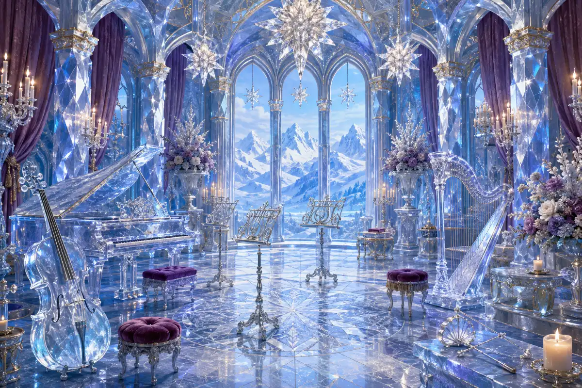 Crystal Snow Palace Music Room