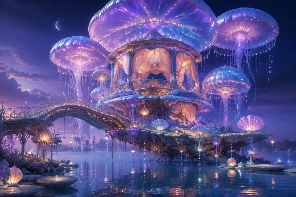 Floating Jellyfish Lantern House