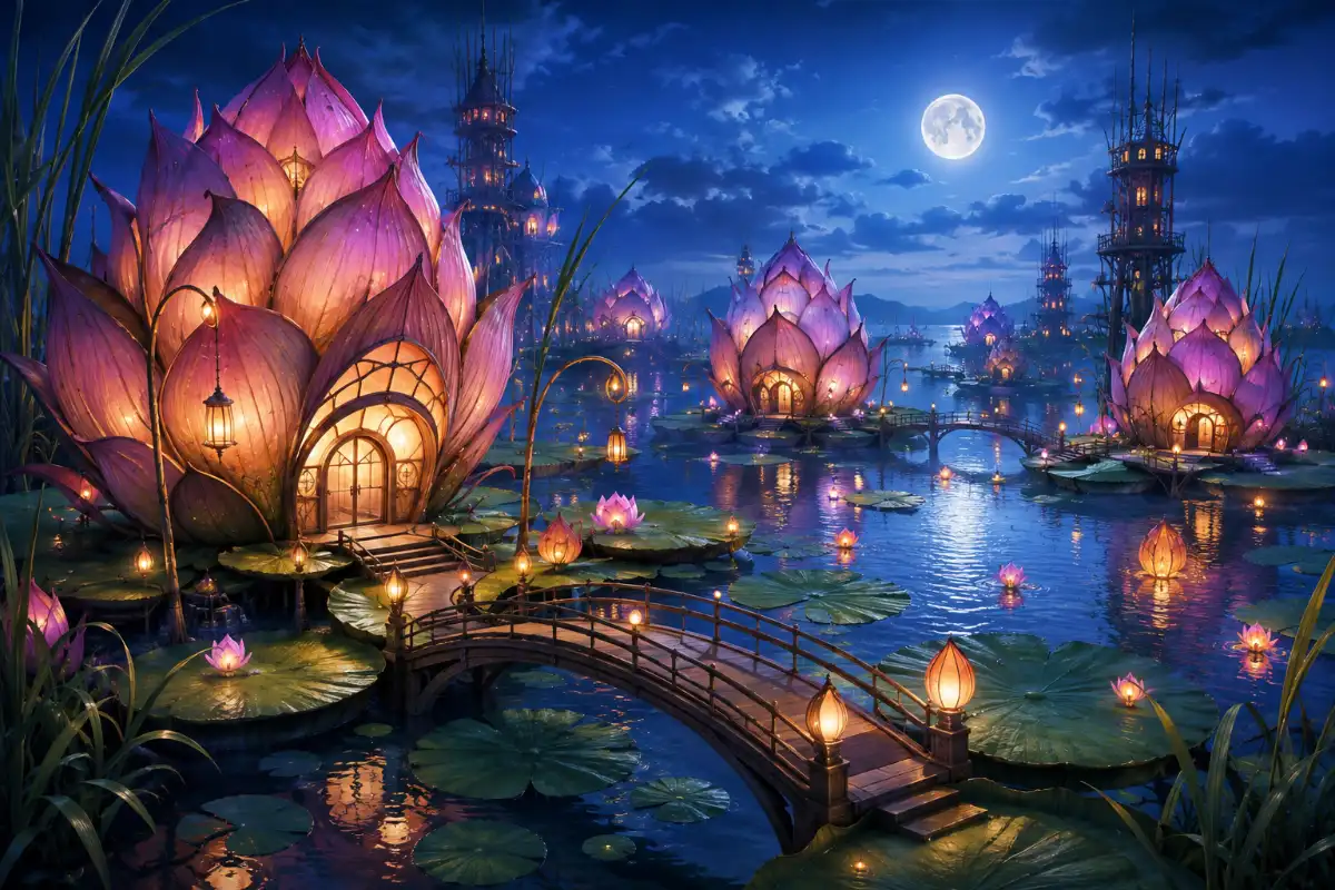 Giant Lotus Lantern Village