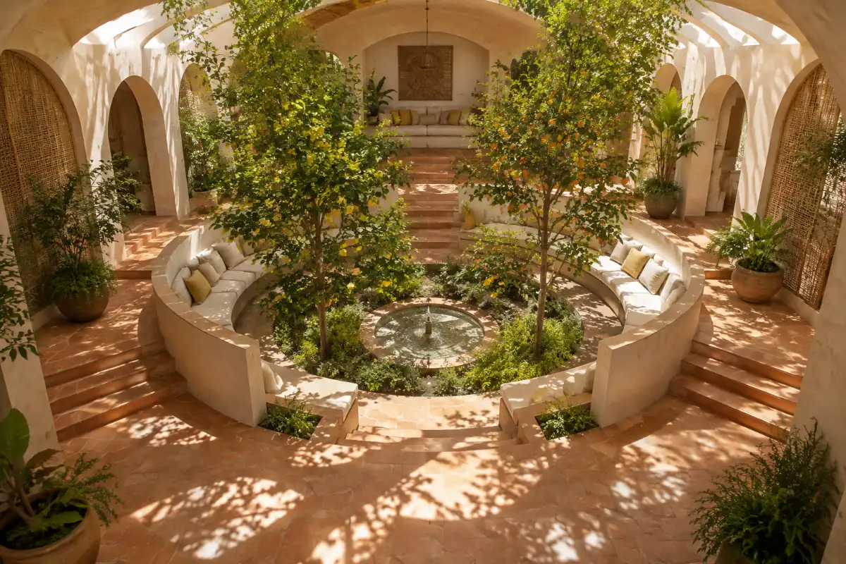 Indoor Citrus Courtyard Lounge Picture A