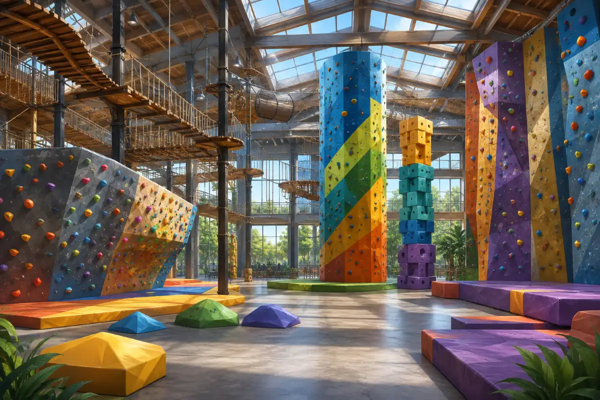 Indoor Climbing Adventure Hall