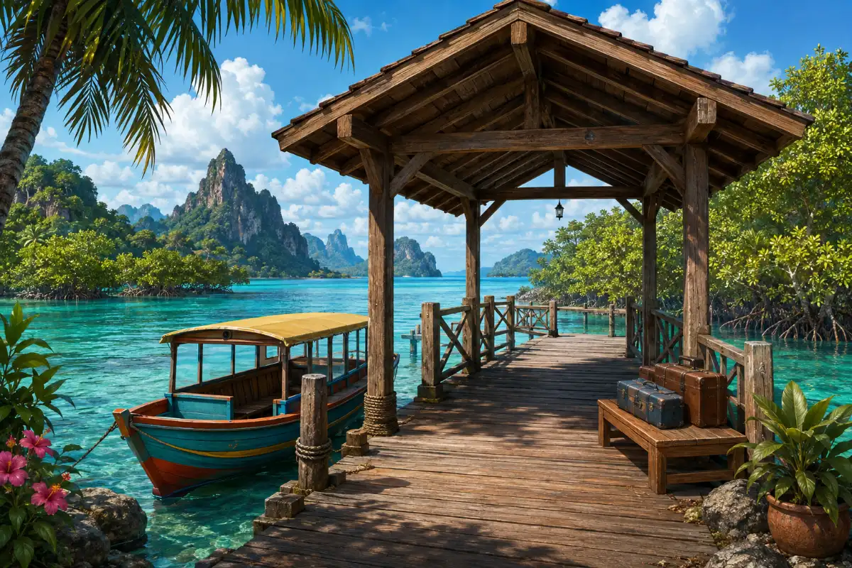 Lagoon Water Taxi Landing