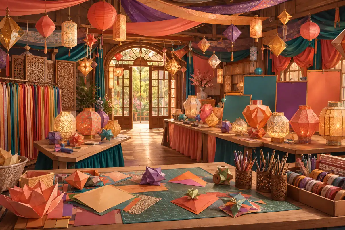 Lantern Paper Craft Festival Hall