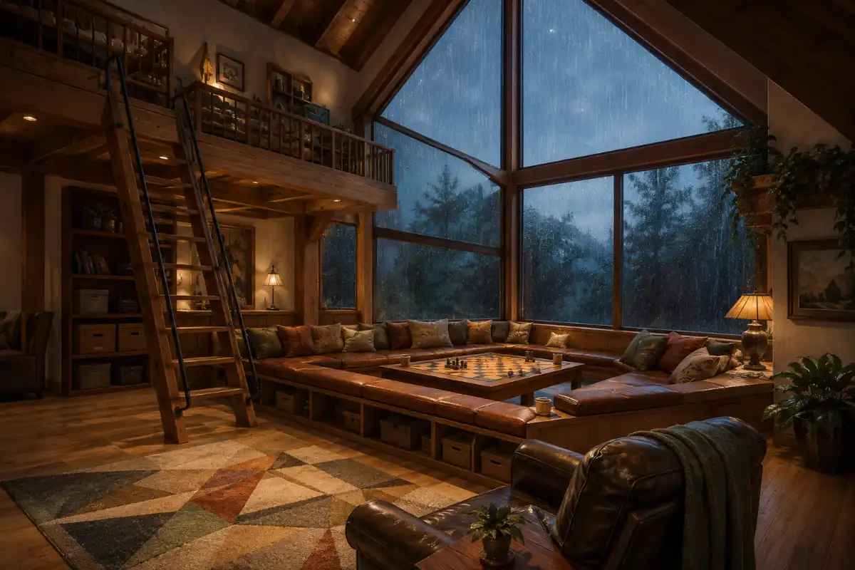 Loft Board-Game Window Seat