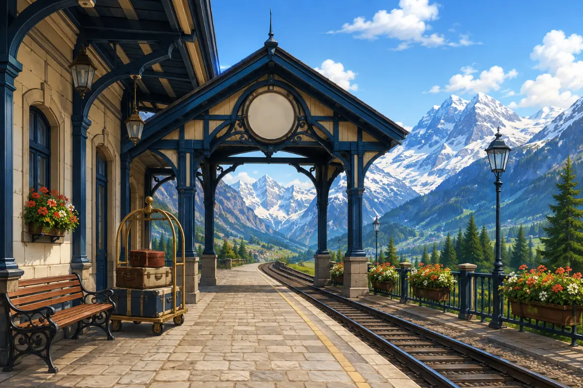 Mountain Railway Platform