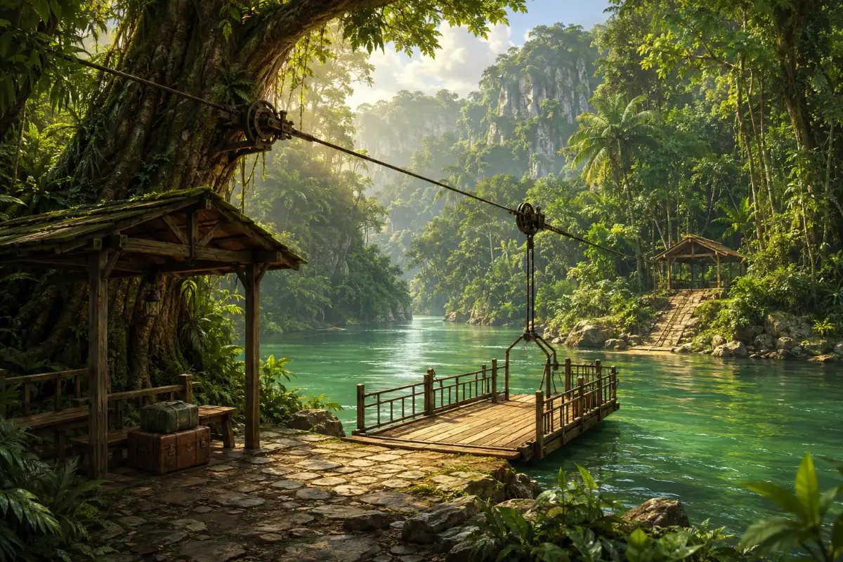 Rainforest River Cable Ferry