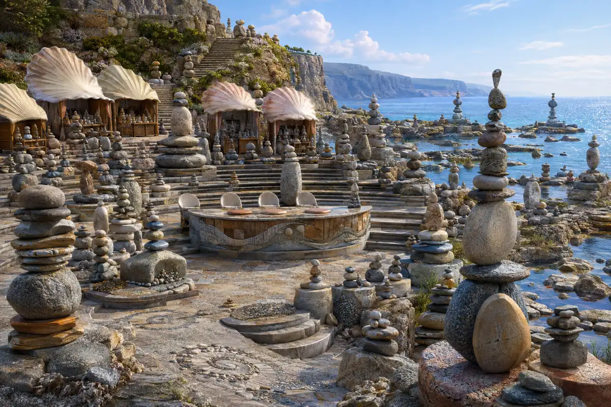 Seaside Pebble-Stacking Festival