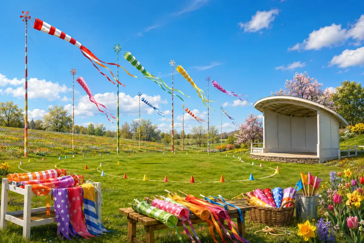 Spring Windsock Race Field