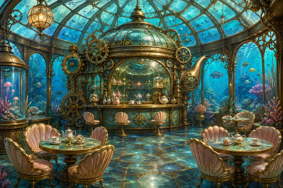 Underwater Clockwork Teahouse